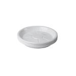 White Round Plastic Plate 17 cm