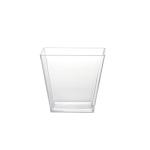 Square Crystal Cheese Cake Cup and Clear Lid